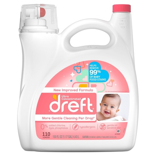 Dreft 洗衣去污液（150 fl oz 可用110次）