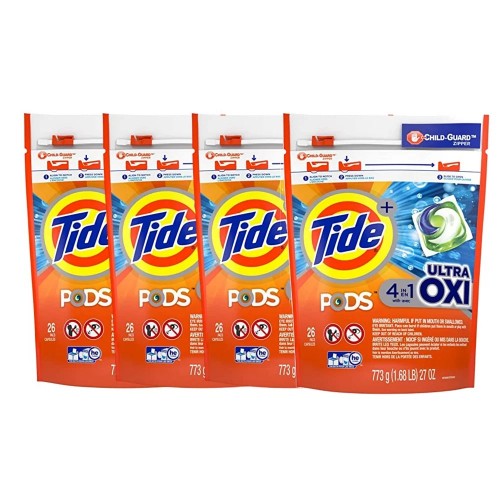 Tide Pods + Ultra OXI 特強四合一洗衣啫喱 (104粒裝)